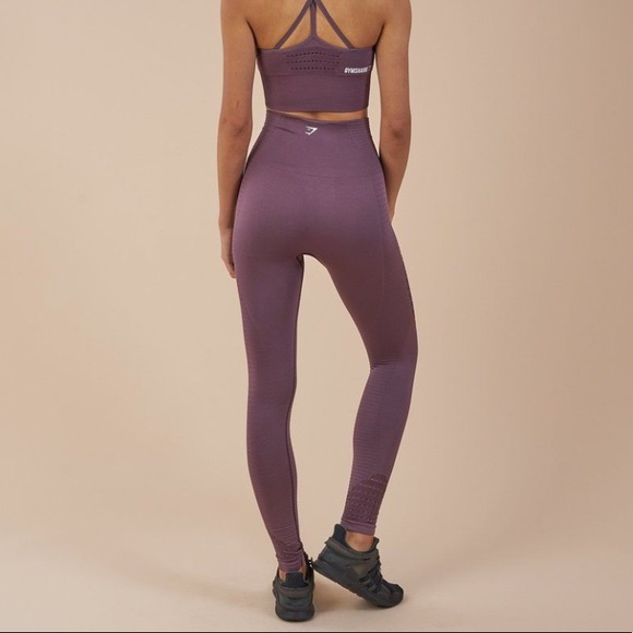 Gymshark Energy Seamless Leggings (Purple Wash) - Picture 2 of 7